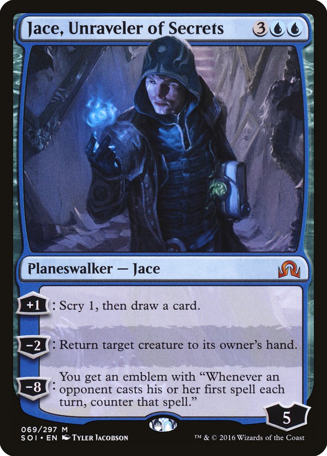 Jace, Unraveler of Secrets [Shadows over Innistrad] | Gate City Games LLC