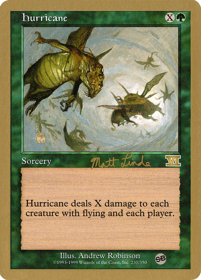 Hurricane (Matt Linde) (SB) [World Championship Decks 1999] | Gate City Games LLC