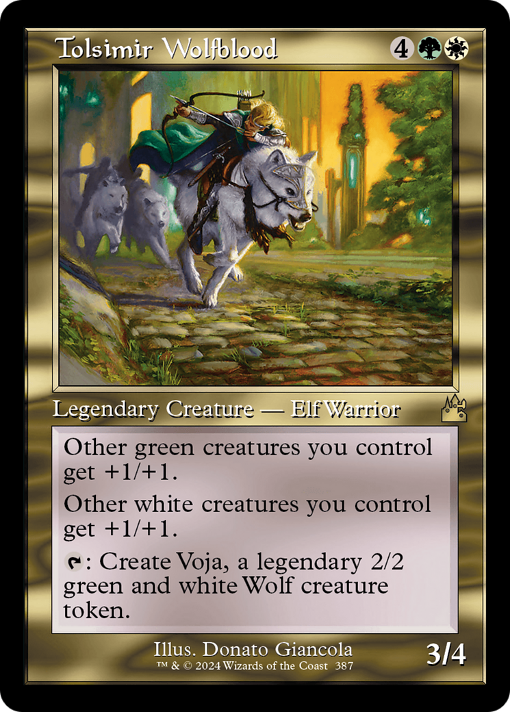 Tolsimir Wolfblood (Retro Frame) [Ravnica Remastered] | Gate City Games LLC