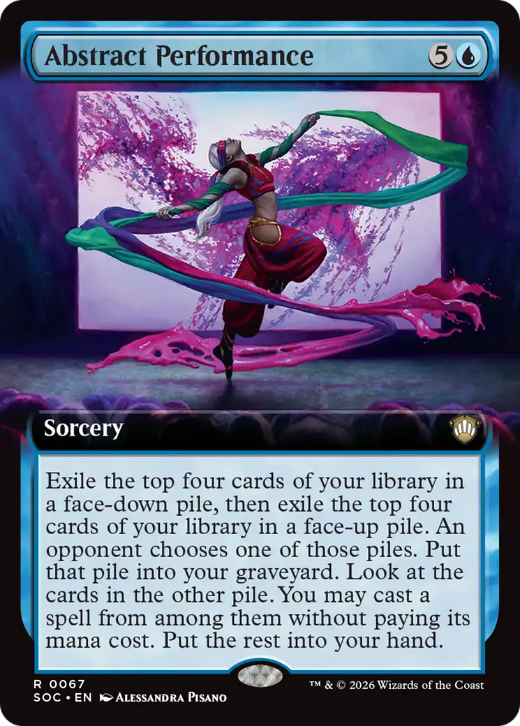 Abstract Performance (Extended Art) [Secrets of Strixhaven Commander] | Gate City Games LLC