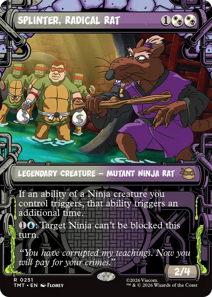 Splinter, Radical Rat (Showcase) [Teenage Mutant Ninja Turtles] | Gate City Games LLC