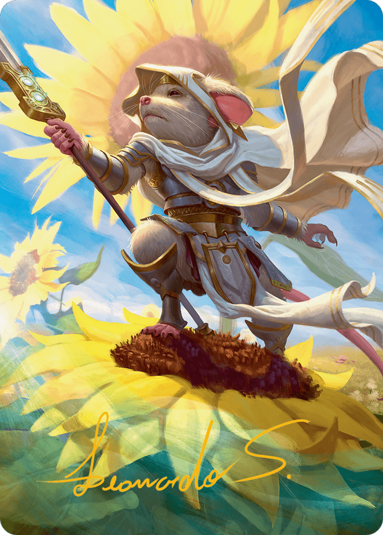 Elspeth, Sun's Champion Art Card (Gold-Stamped Signature) [Bloomburrow Art Series] | Gate City Games LLC