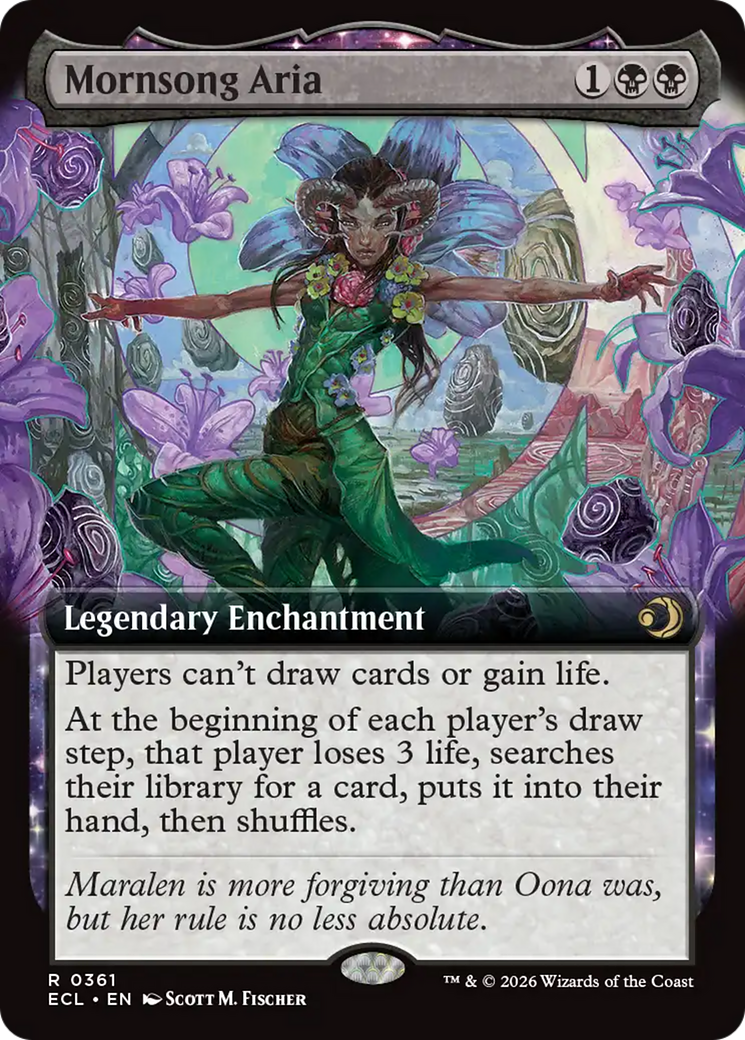 Mornsong Aria (Extended Art) [Lorwyn Eclipsed] | Gate City Games LLC