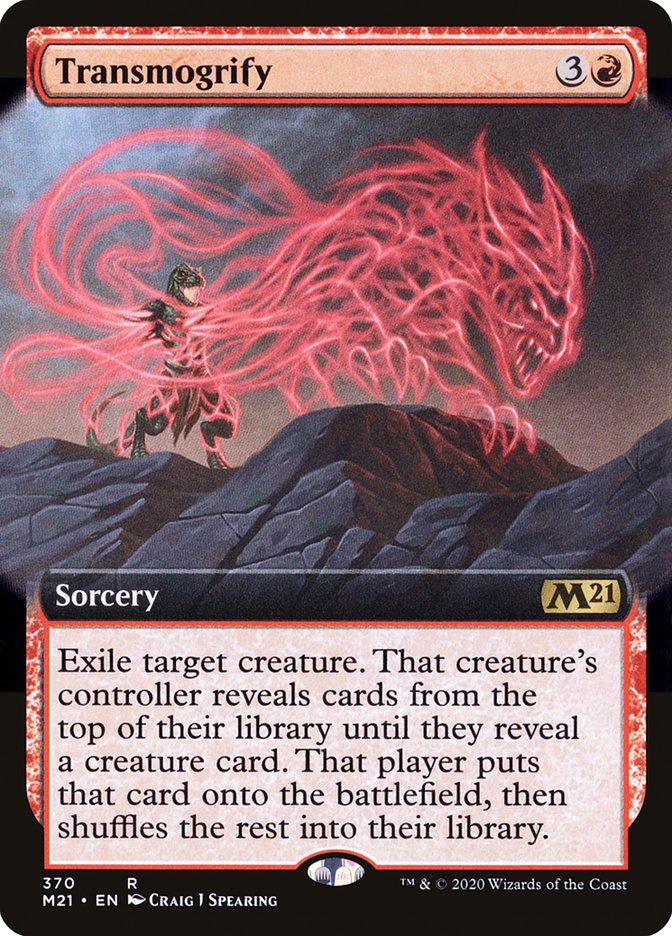 Transmogrify (Extended Art) [Core Set 2021] | Gate City Games LLC