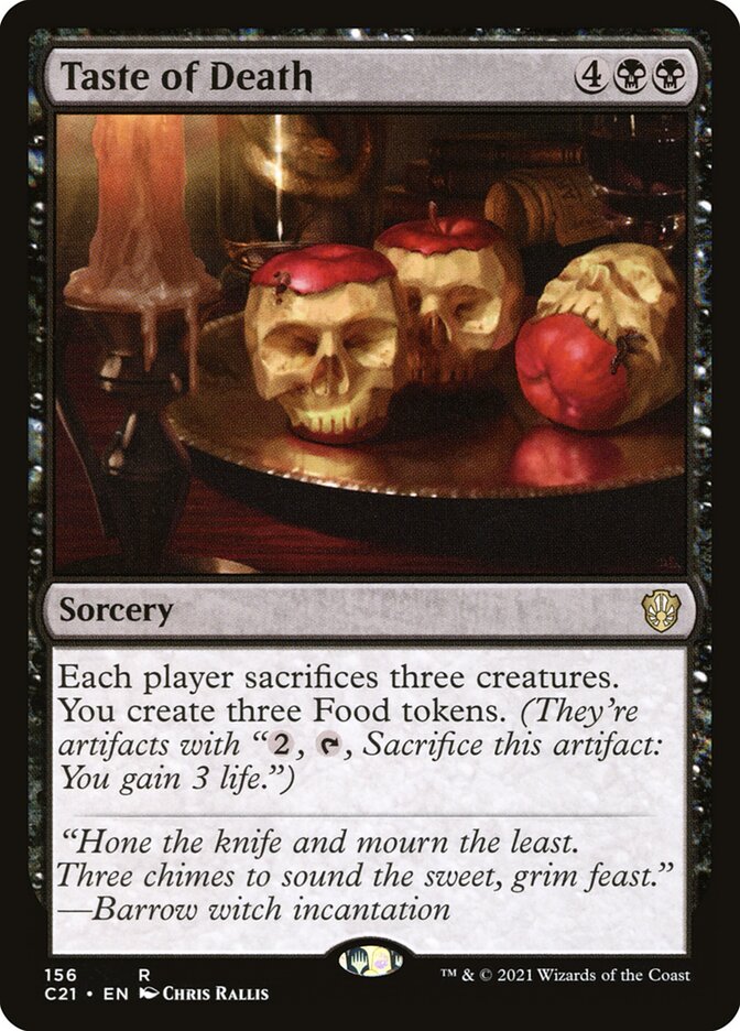 Taste of Death [Commander 2021] | Gate City Games LLC
