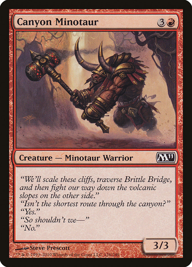 Canyon Minotaur [Magic 2011] | Gate City Games LLC