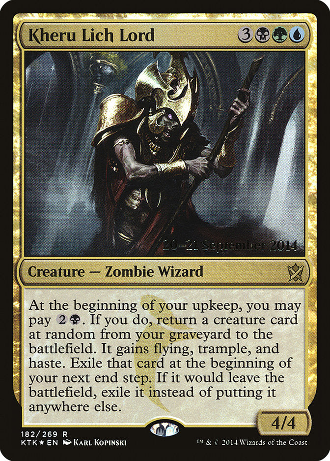 Kheru Lich Lord [Khans of Tarkir Prerelease Promos] | Gate City Games LLC