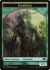 Elemental // Beast (019/036) Double-Sided Token [Commander 2014 Tokens] | Gate City Games LLC