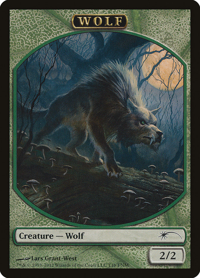 Human // Wolf Double-Sided Token [Friday Night Magic 2012] | Gate City Games LLC