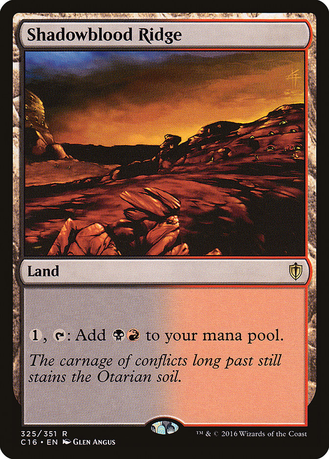 Shadowblood Ridge [Commander 2016] | Gate City Games LLC