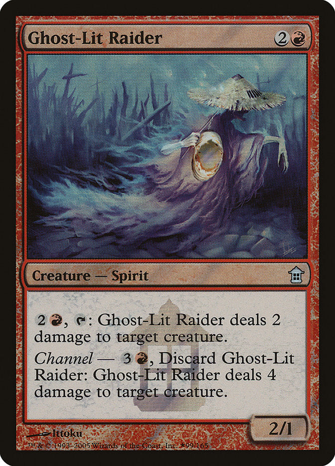Ghost-Lit Raider [Saviors of Kamigawa Promos] | Gate City Games LLC