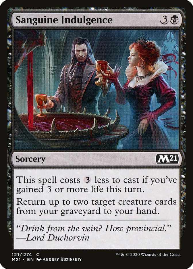 Sanguine Indulgence [Core Set 2021] | Gate City Games LLC