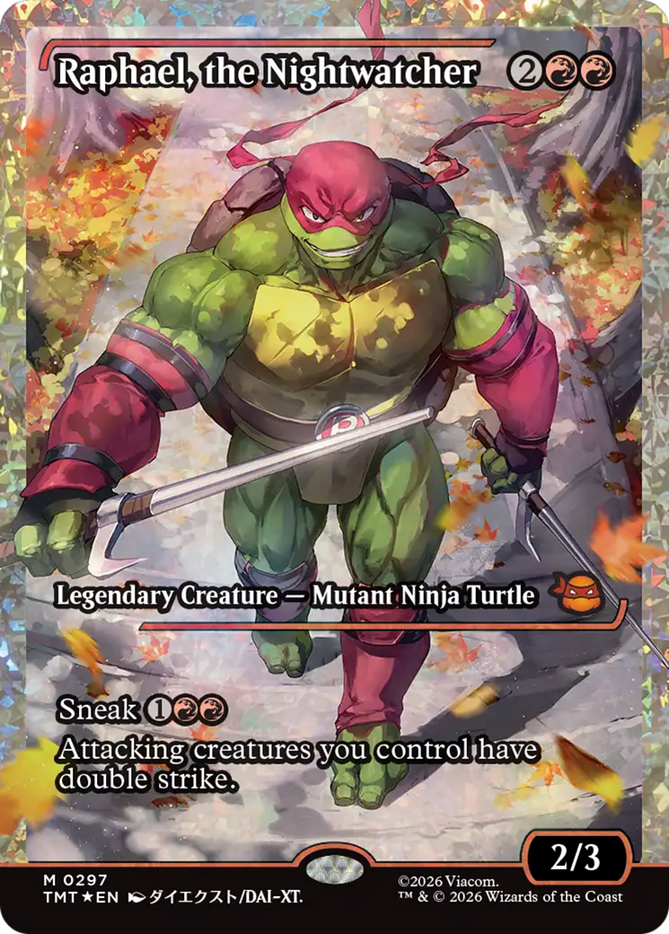 Raphael, the Nightwatcher (Showcase) (Fracture Foil) [Teenage Mutant Ninja Turtles] | Gate City Games LLC