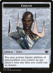 Teferi, Temporal Archmage Emblem // Zombie (011/036) Double-Sided Token [Commander 2014 Tokens] | Gate City Games LLC