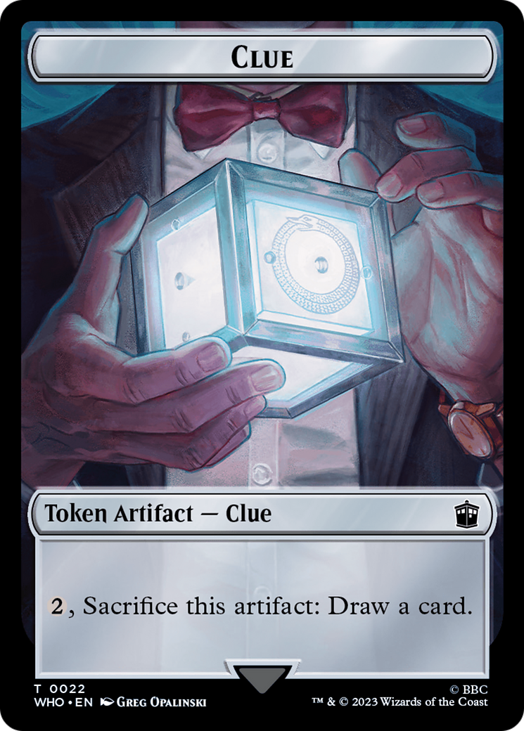Horse // Clue (0022) Double-Sided Token [Doctor Who Tokens] | Gate City Games LLC