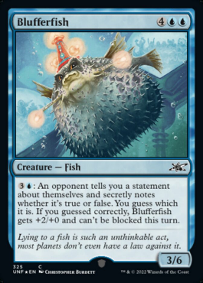 Blufferfish (Galaxy Foil) [Unfinity] | Gate City Games LLC