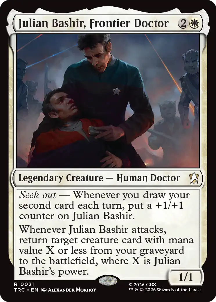 Julian Bashir, Frontier Doctor (Surge Foil) [Star Trek Commander] | Gate City Games LLC