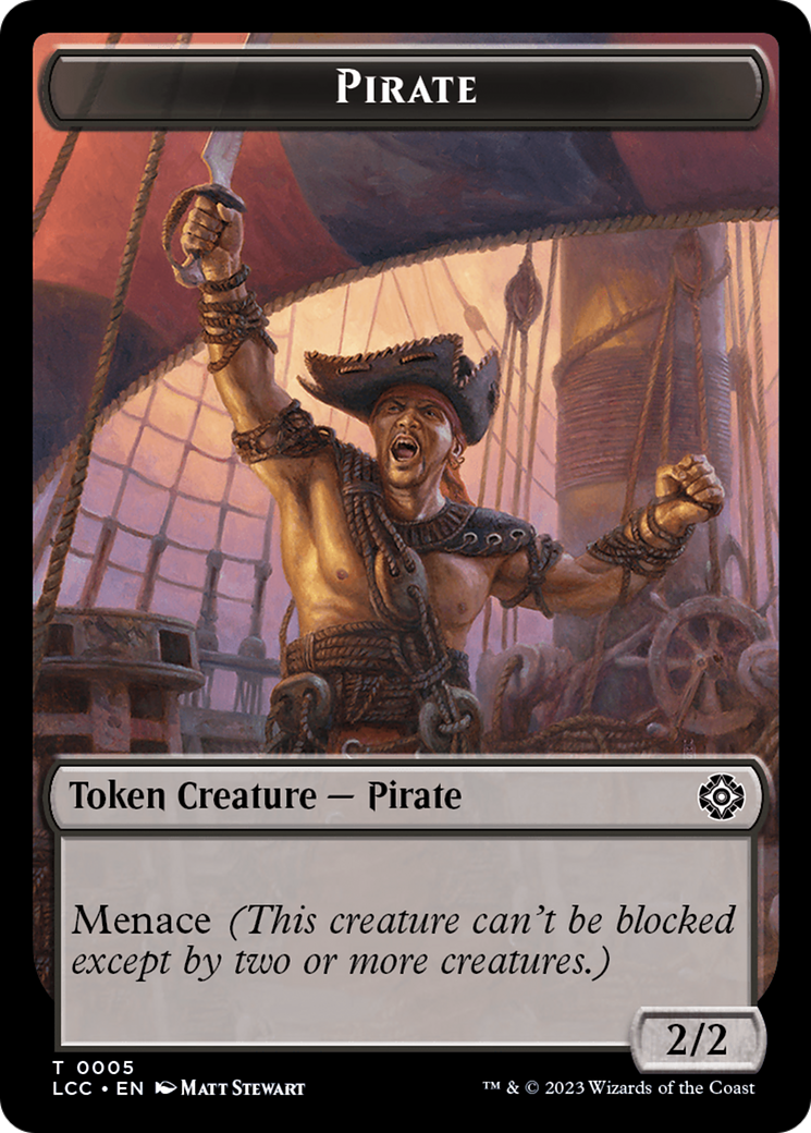 City's Blessing // Pirate (0005) Double-Sided Token [The Lost Caverns of Ixalan Commander Tokens] | Gate City Games LLC