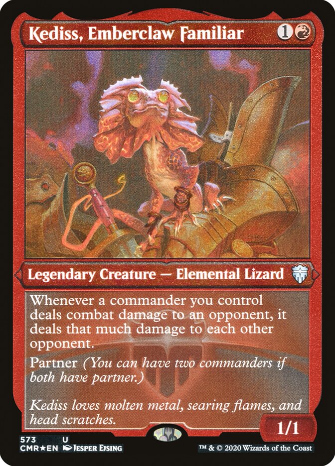 Kediss, Emberclaw Familiar (Etched) [Commander Legends] | Gate City Games LLC