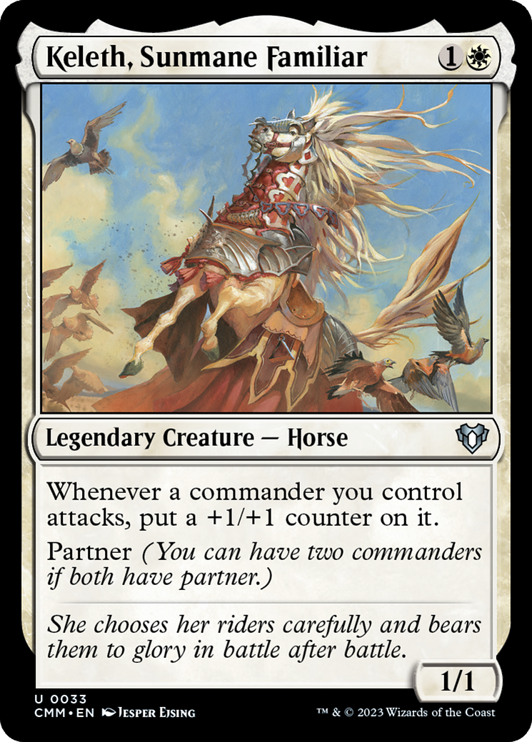 Keleth, Sunmane Familiar [Commander Masters] | Gate City Games LLC