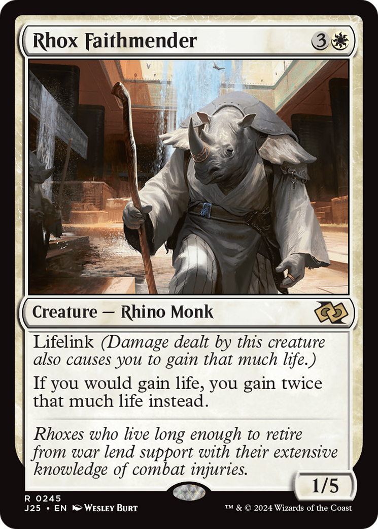 Rhox Faithmender [Foundations Jumpstart] | Gate City Games LLC