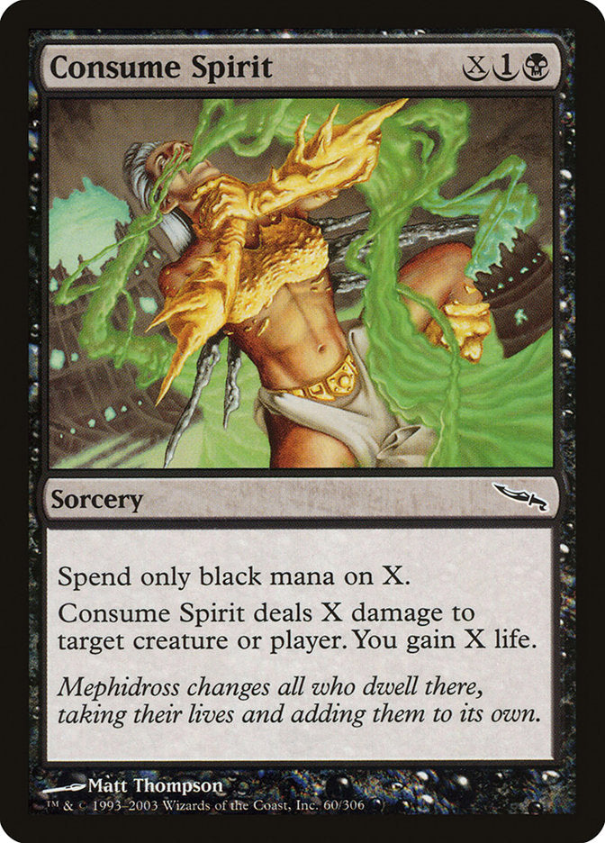 Consume Spirit [Mirrodin] | Gate City Games LLC