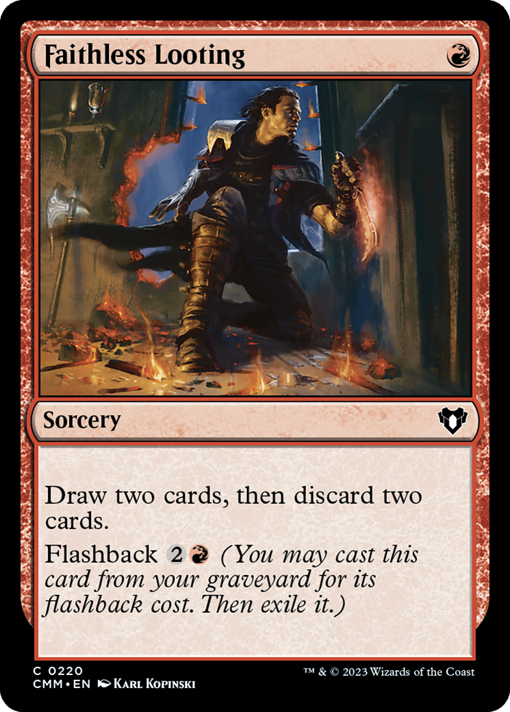 Faithless Looting [Commander Masters] | Gate City Games LLC