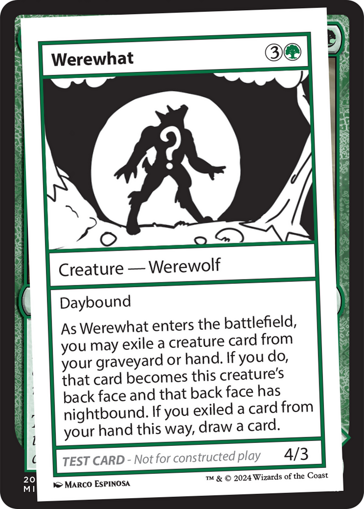 Werewhat [Mystery Booster 2 Playtest Cards] | Gate City Games LLC