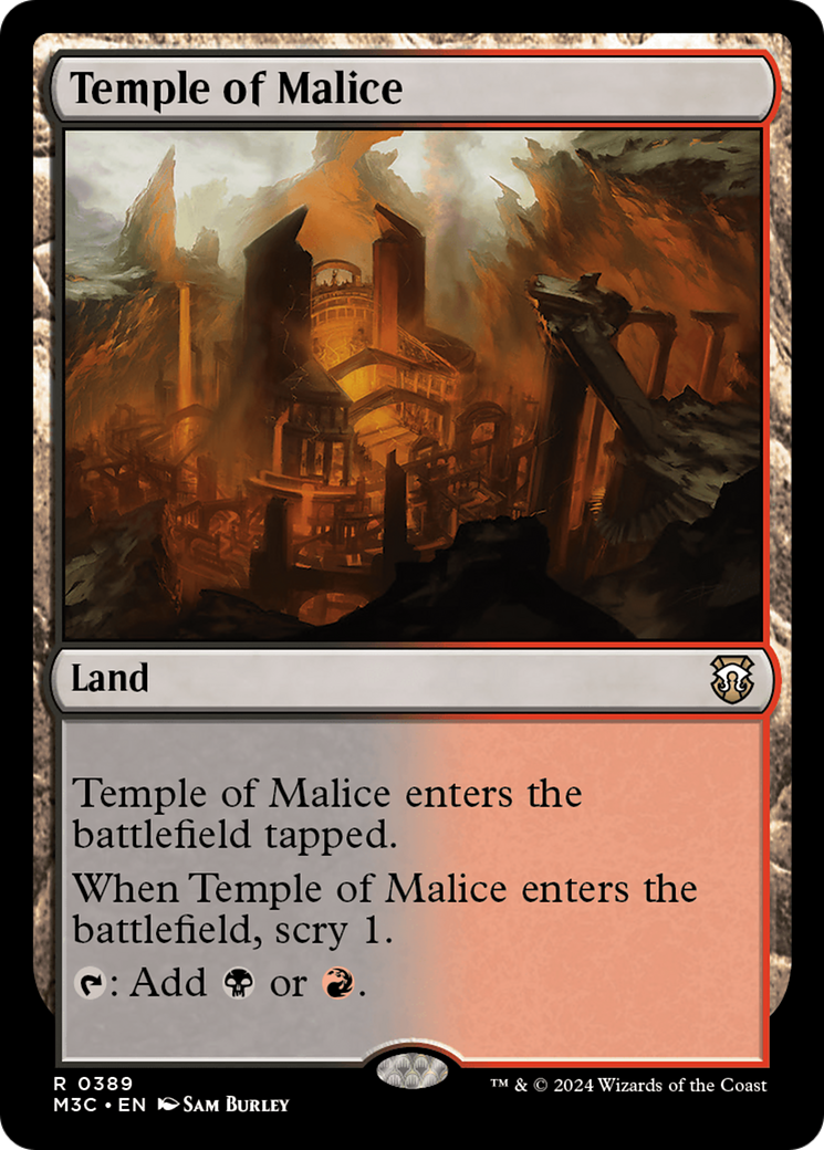 Temple of Malice (Ripple Foil) [Modern Horizons 3 Commander] | Gate City Games LLC