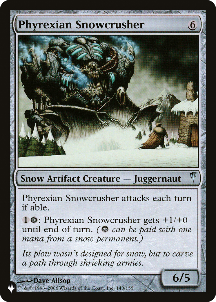 Phyrexian Snowcrusher [The List] | Gate City Games LLC