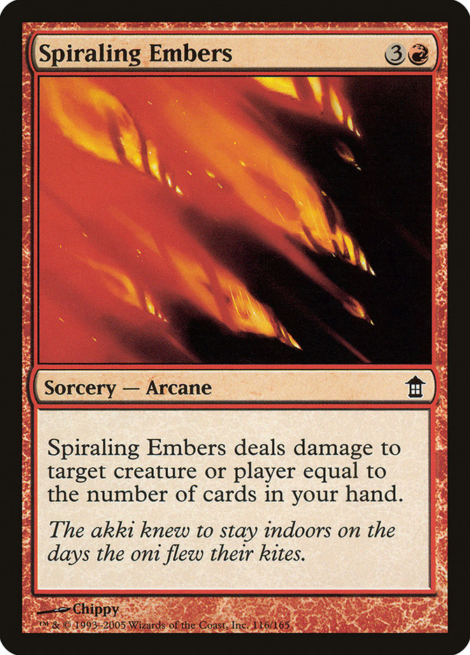 Spiraling Embers [Saviors of Kamigawa] | Gate City Games LLC