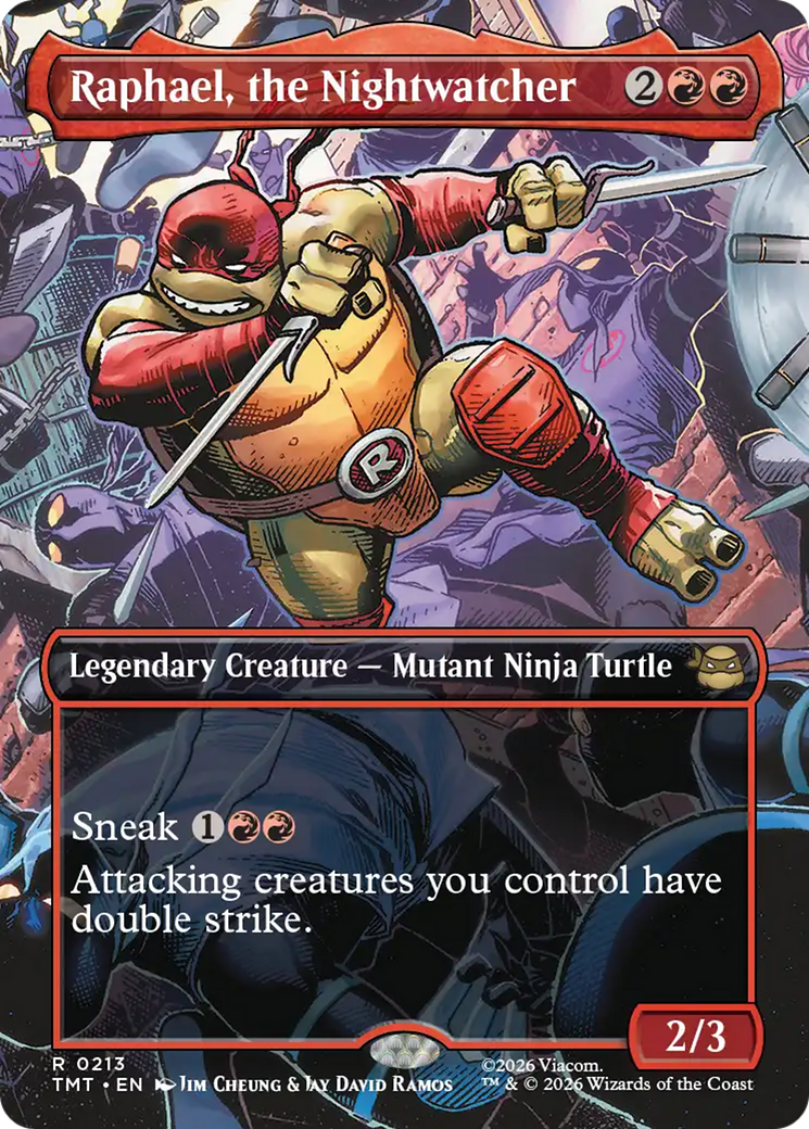Raphael, the Nightwatcher (Borderless) [Teenage Mutant Ninja Turtles] | Gate City Games LLC