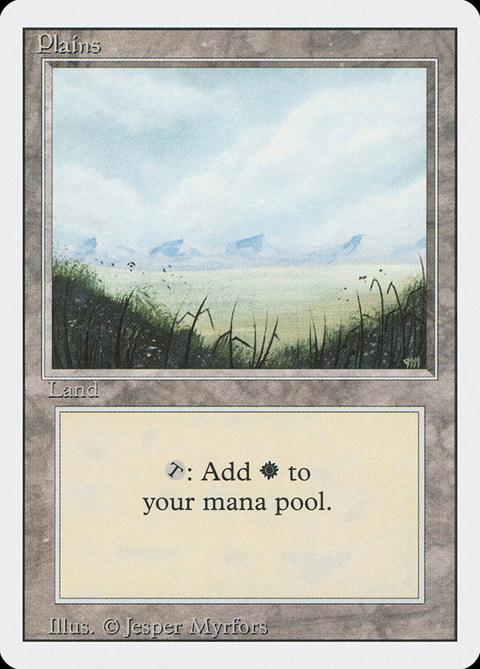 Plains (No Trees / Signature on Right) [Revised Edition] | Gate City Games LLC