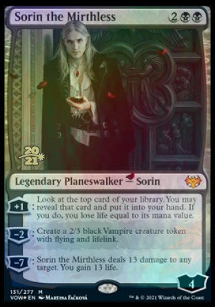 Sorin the Mirthless [Innistrad: Crimson Vow Prerelease Promos] | Gate City Games LLC