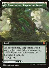 Turntimber Symbiosis // Turntimber, Serpentine Wood (Extended Art) [Zendikar Rising] | Gate City Games LLC