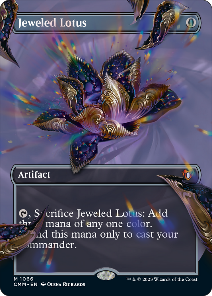 Jeweled Lotus (Borderless Textured Foil Frame Break) [Commander Masters] | Gate City Games LLC
