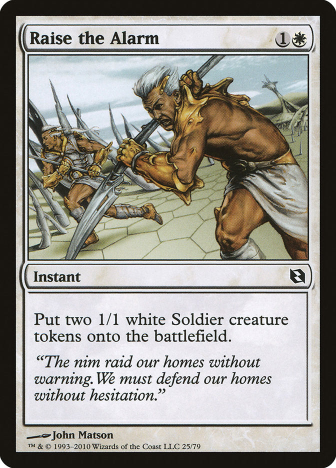 Raise the Alarm [Duel Decks: Elspeth vs. Tezzeret] | Gate City Games LLC
