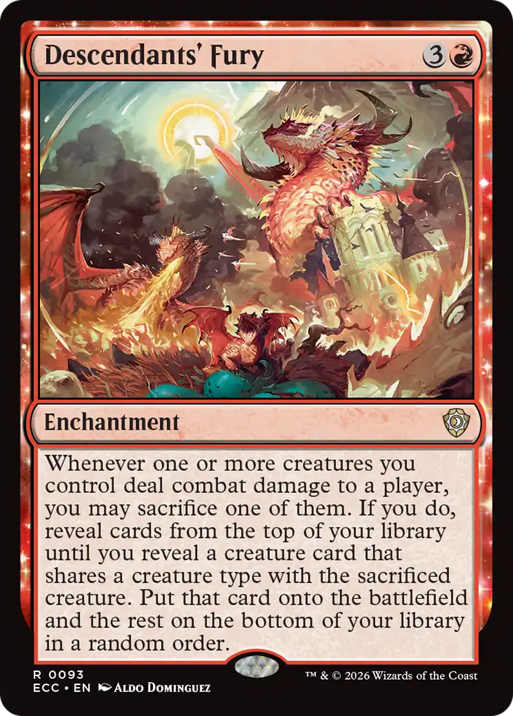 Descendants' Fury [Lorwyn Eclipsed Commander] | Gate City Games LLC