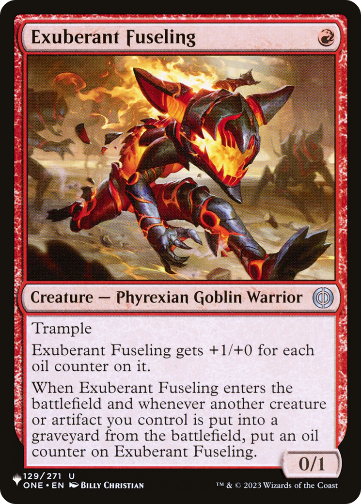 Exuberant Fuseling [The List] | Gate City Games LLC