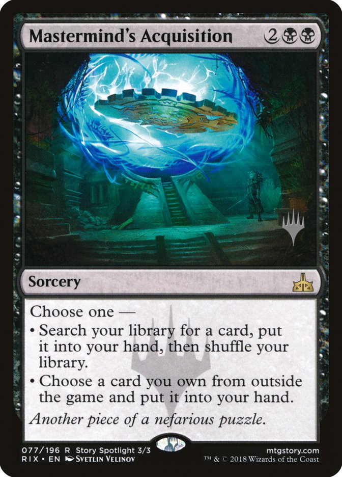 Mastermind's Acquisition (Promo Pack) [Rivals of Ixalan Promos] | Gate City Games LLC