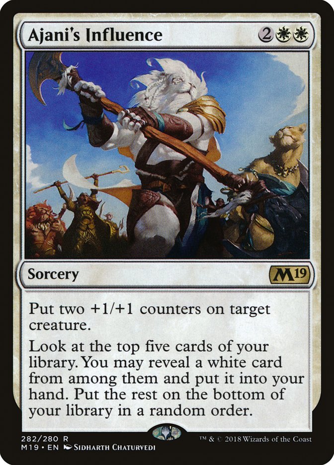 Ajani's Influence [Core Set 2019] | Gate City Games LLC