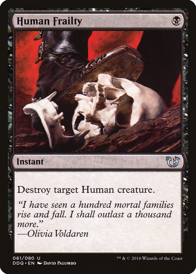 Human Frailty [Duel Decks: Blessed vs. Cursed] | Gate City Games LLC