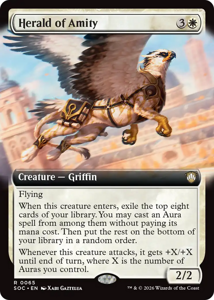 Herald of Amity (Extended Art) [Secrets of Strixhaven Commander] | Gate City Games LLC