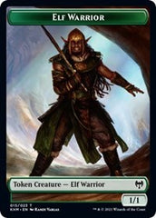 Elf Warrior // Spirit Double-Sided Token [Kaldheim Tokens] | Gate City Games LLC