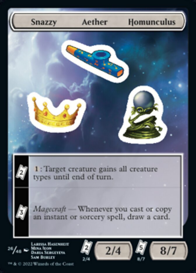 Snazzy Aether Homunculus [Unfinity Stickers] | Gate City Games LLC