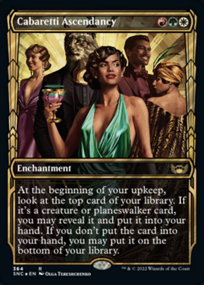 Cabaretti Ascendancy (Showcase Golden Age Gilded Foil) [Streets of New Capenna] | Gate City Games LLC