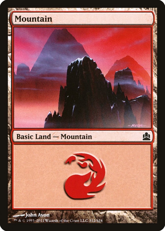 Mountain (312) [Commander 2011] | Gate City Games LLC