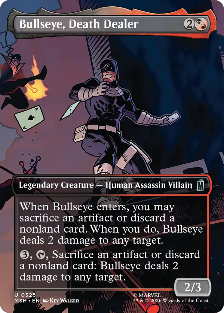 Bullseye, Death Dealer (Borderless) [Marvel Super Heroes] | Gate City Games LLC