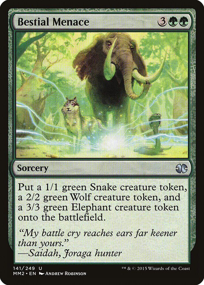 Bestial Menace [Modern Masters 2015] | Gate City Games LLC