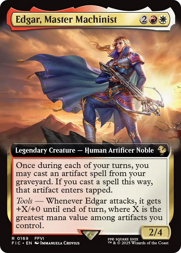 Edgar, Master Machinist (Extended Art) [FINAL FANTASY Commander] | Gate City Games LLC